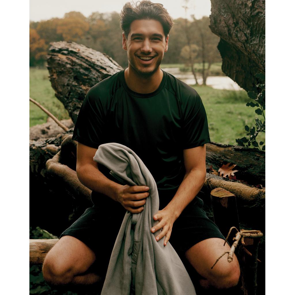 Tricou sport din poliester reciclat, cu uscare rapidă Iqoniq Tikal black