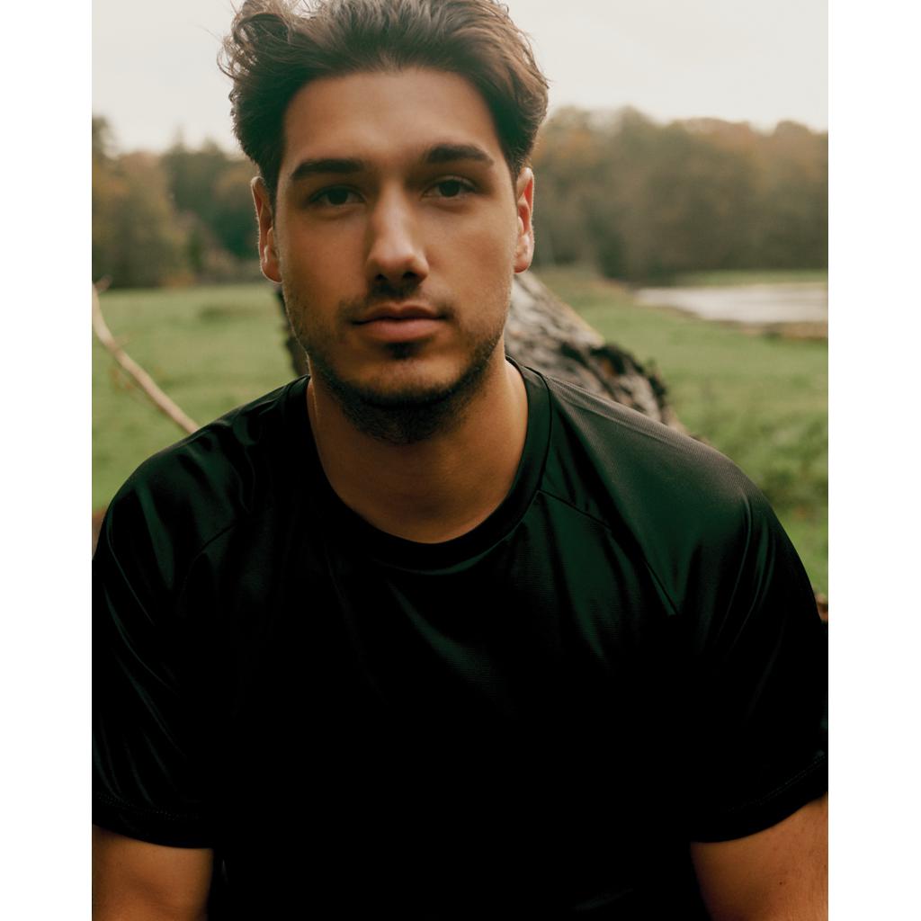 Tricou sport din poliester reciclat, cu uscare rapidă Iqoniq Tikal black