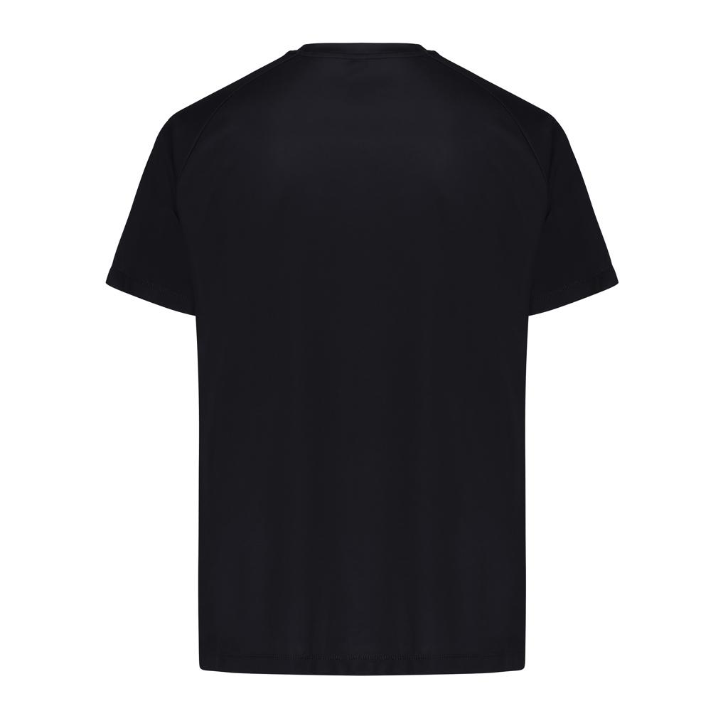 Tricou sport din poliester reciclat, cu uscare rapidă Iqoniq Tikal black