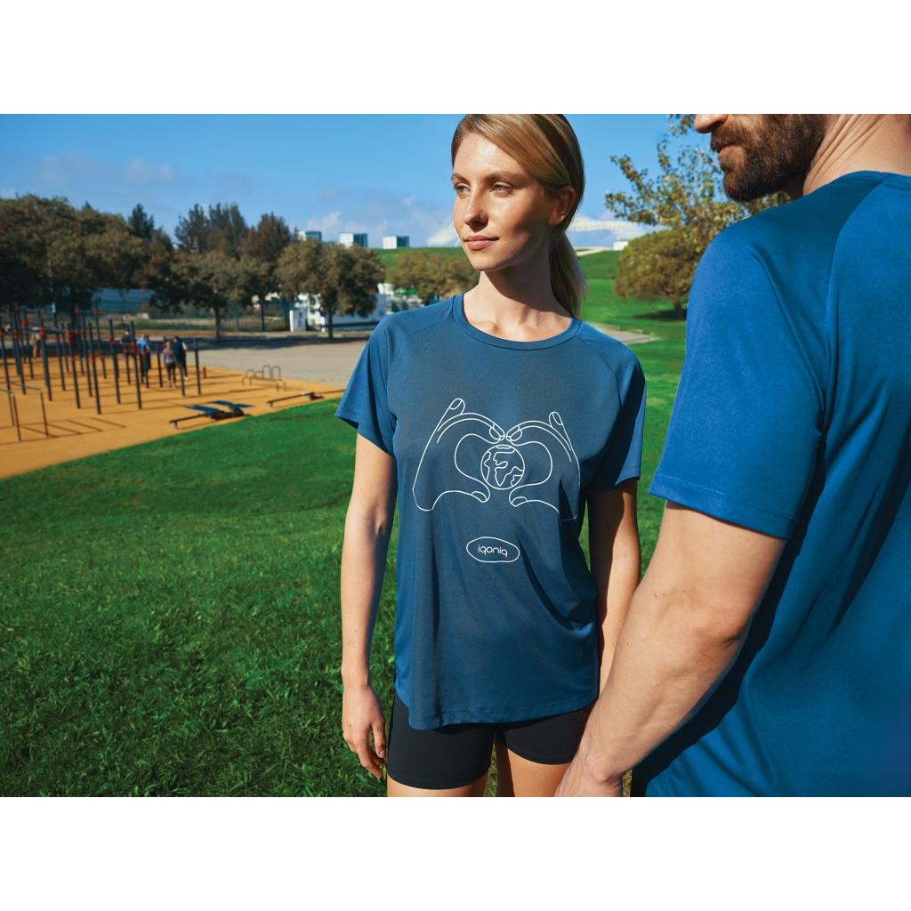 Tricou sport din poliester reciclat, cu uscare rapidă Iqoniq Tikal royal blue 2XS