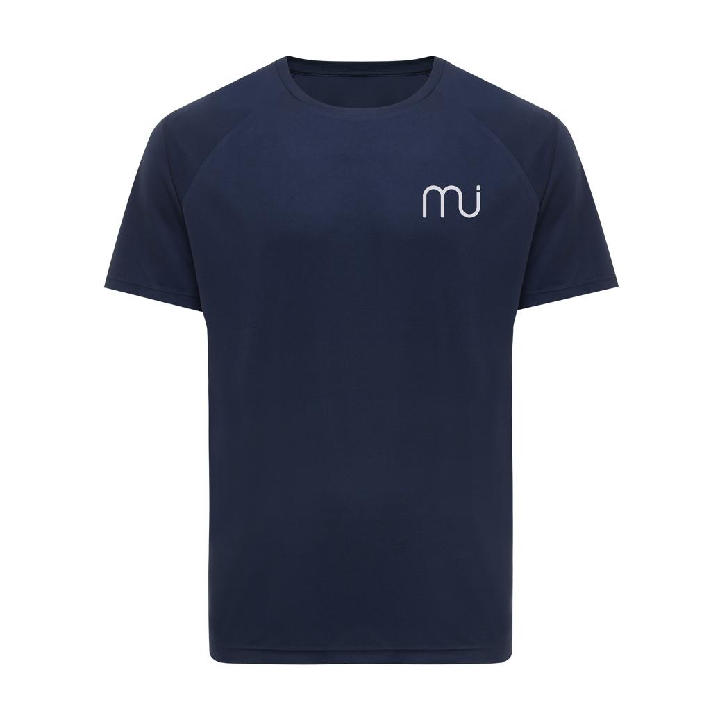 Tricou sport din poliester reciclat, cu uscare rapidă Iqoniq Tikal navy