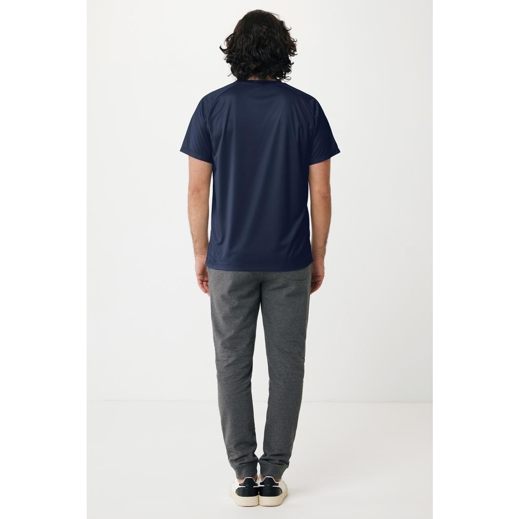 Tricou sport din poliester reciclat, cu uscare rapidă Iqoniq Tikal navy