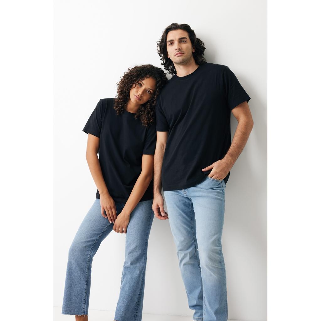 Tricou relaxat din bumbac reciclat Iqoniq Kakadu  black 3XL