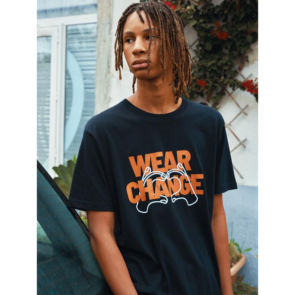 Tricou relaxat din bumbac reciclat Iqoniq Kakadu  navy 3XL