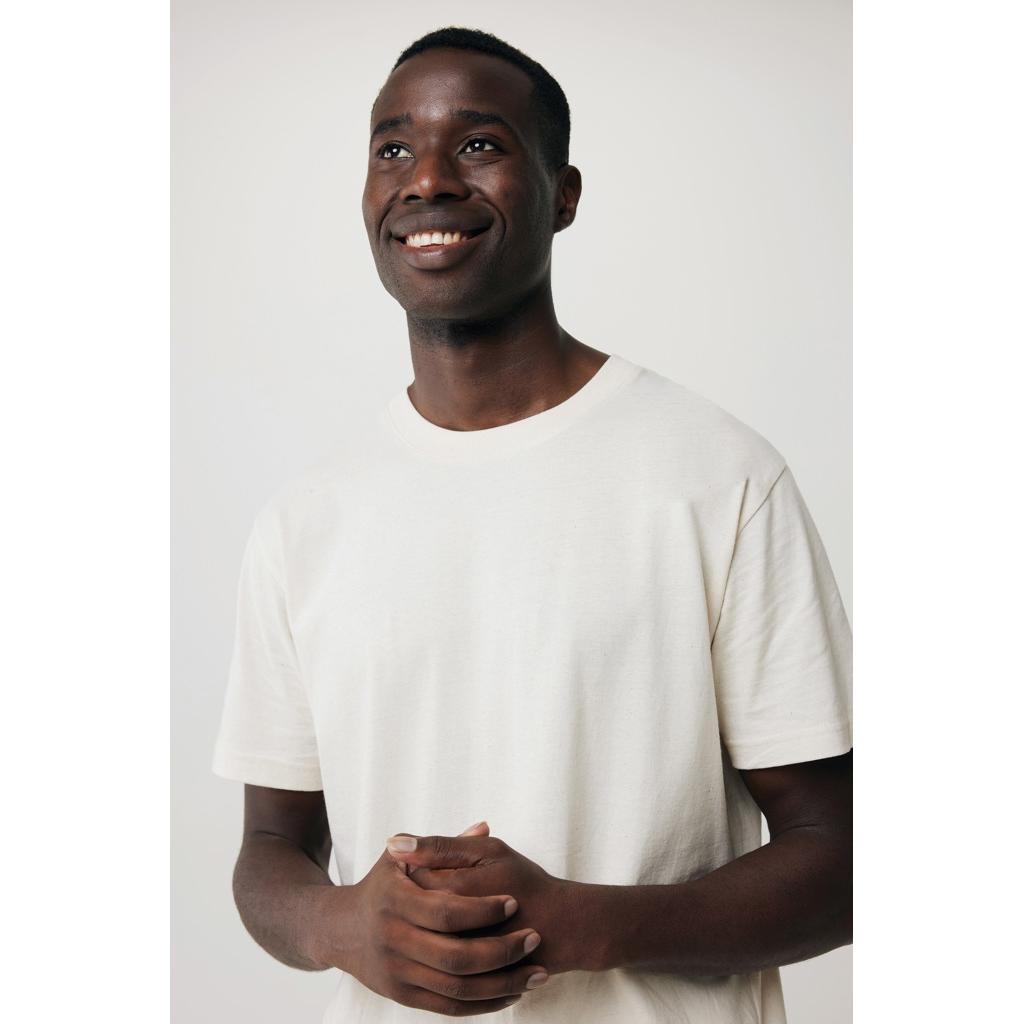 Tricou relaxat din bumbac reciclat Iqoniq Kakadu  natural raw M