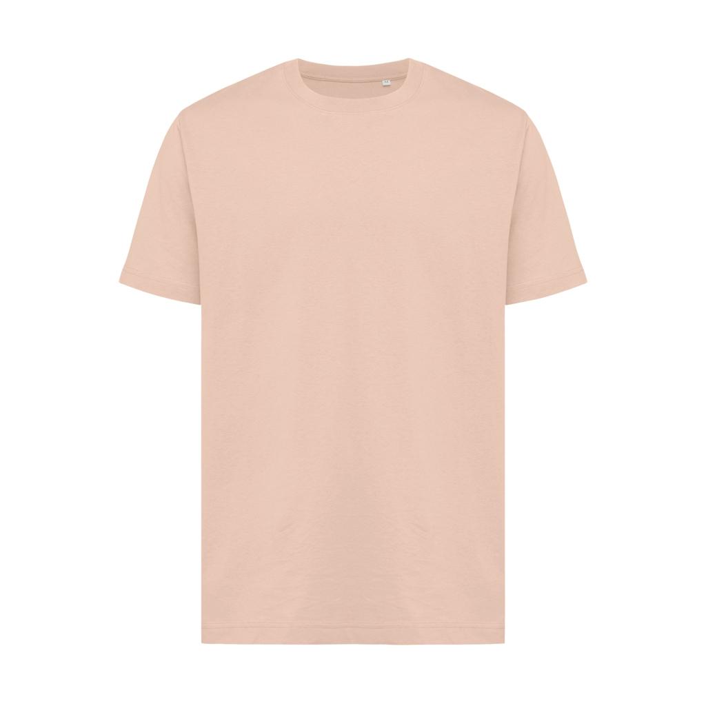 Tricou relaxat din bumbac reciclat Iqoniq Kakadu  peach nectar