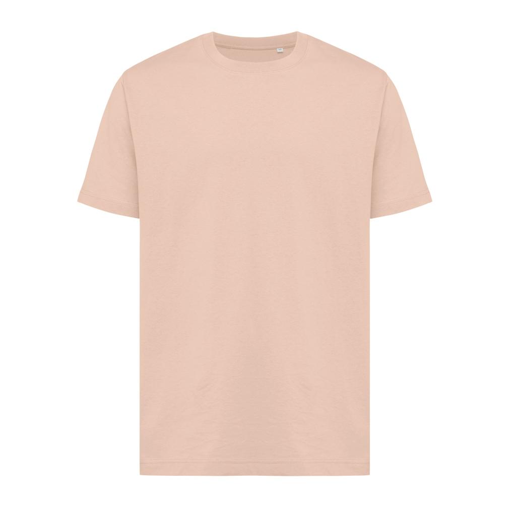Tricou relaxat din bumbac reciclat Iqoniq Kakadu  peach nectar 2XS