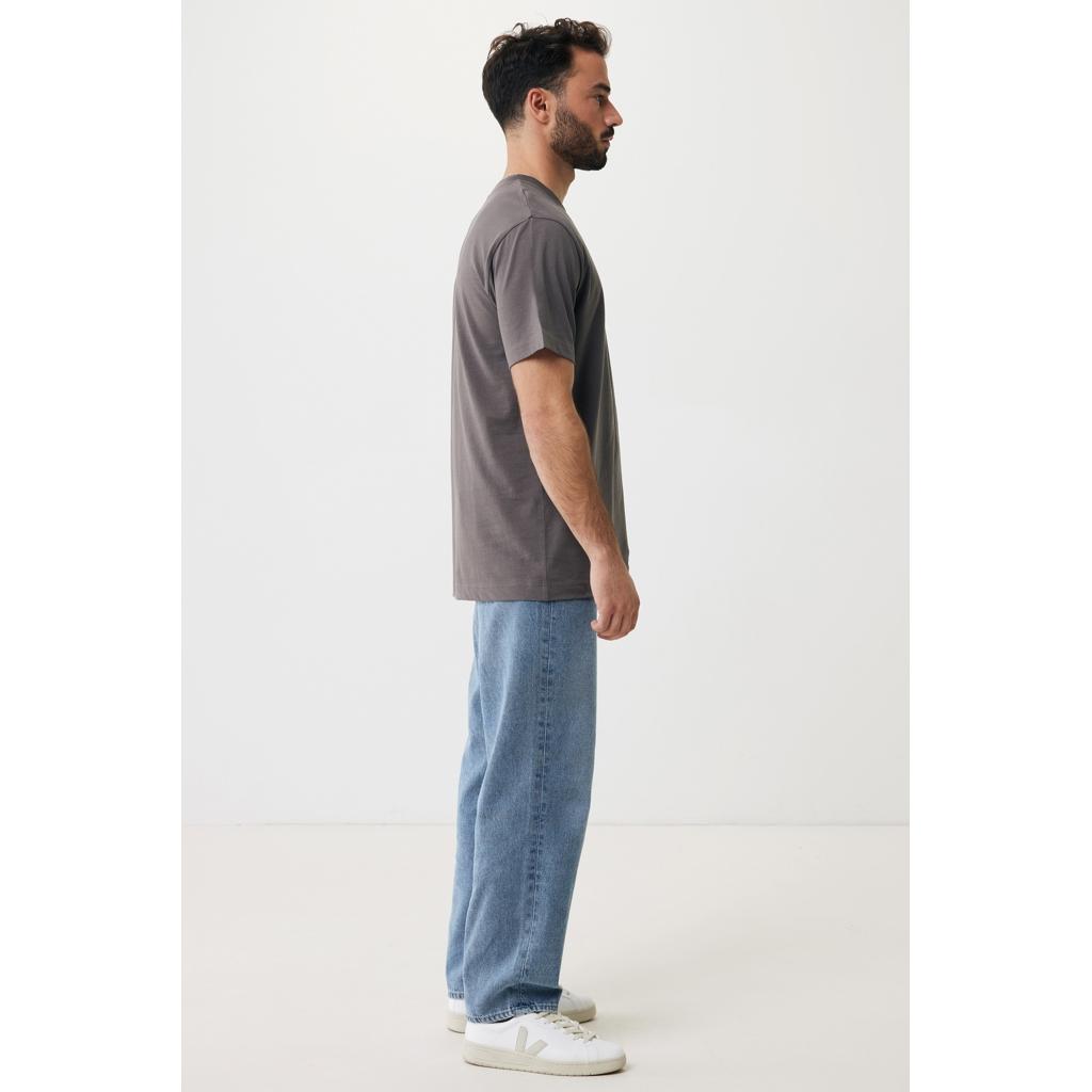 Tricou relaxat din bumbac reciclat Iqoniq Kakadu  anthracite S