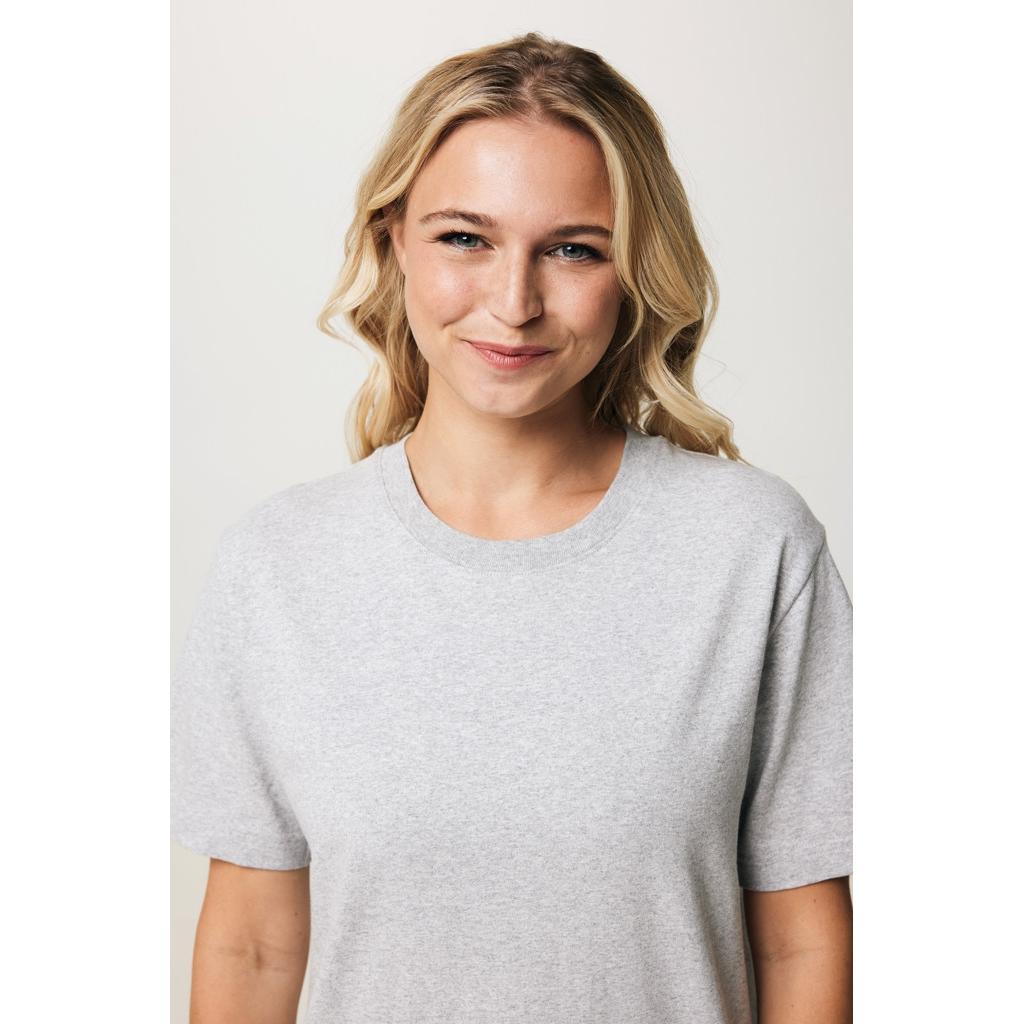 Tricou relaxat din bumbac reciclat Iqoniq Kakadu  heather grey L