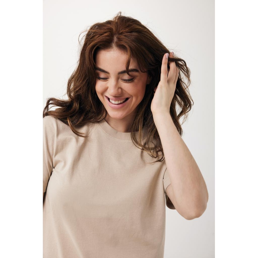 Tricou relaxat din bumbac reciclat Iqoniq Kakadu  desert 3XL