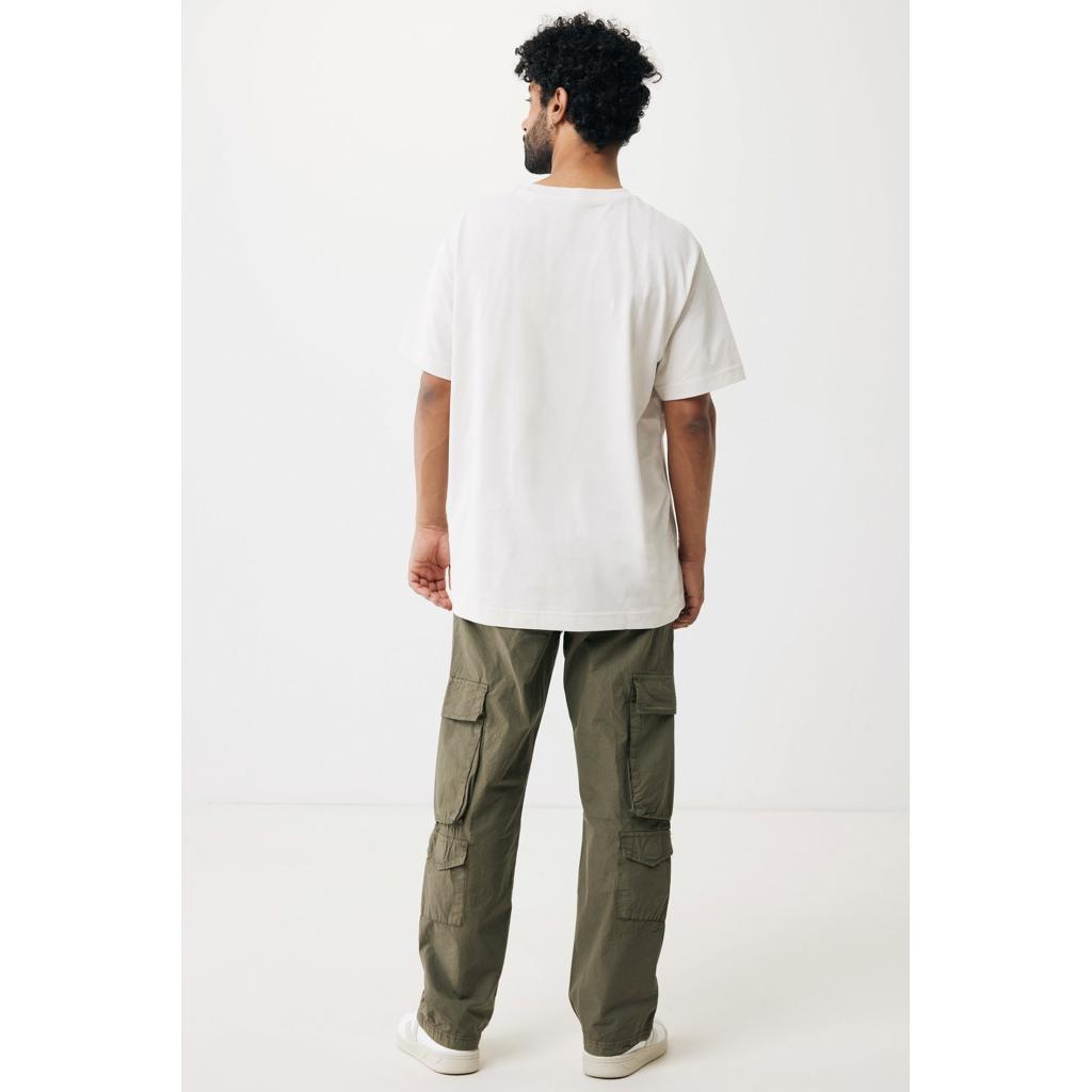 Tricou relaxat din bumbac reciclat Iqoniq Kakadu  ivory white 2XS