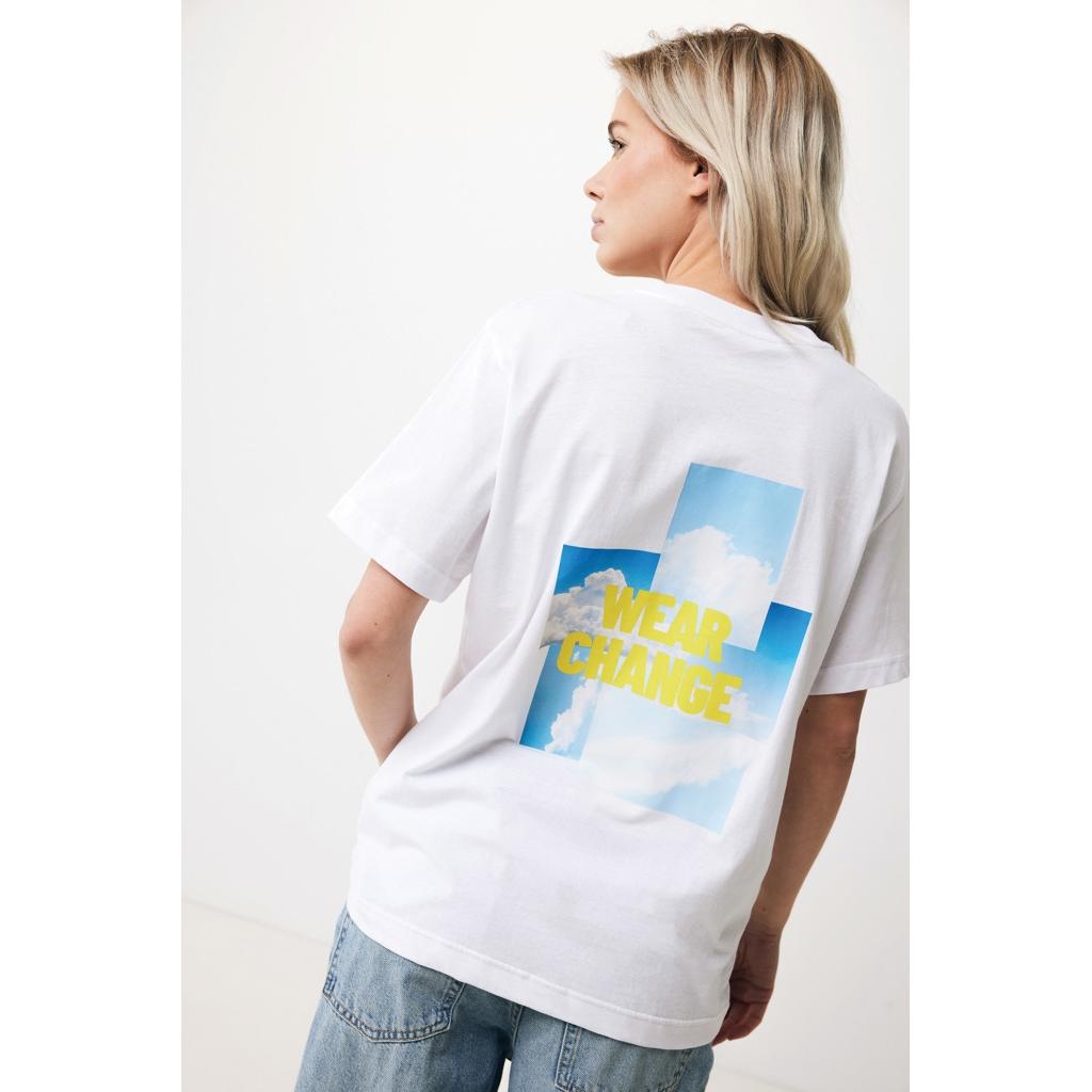 Tricou relaxat din bumbac reciclat Iqoniq Kakadu  ivory white 2XS