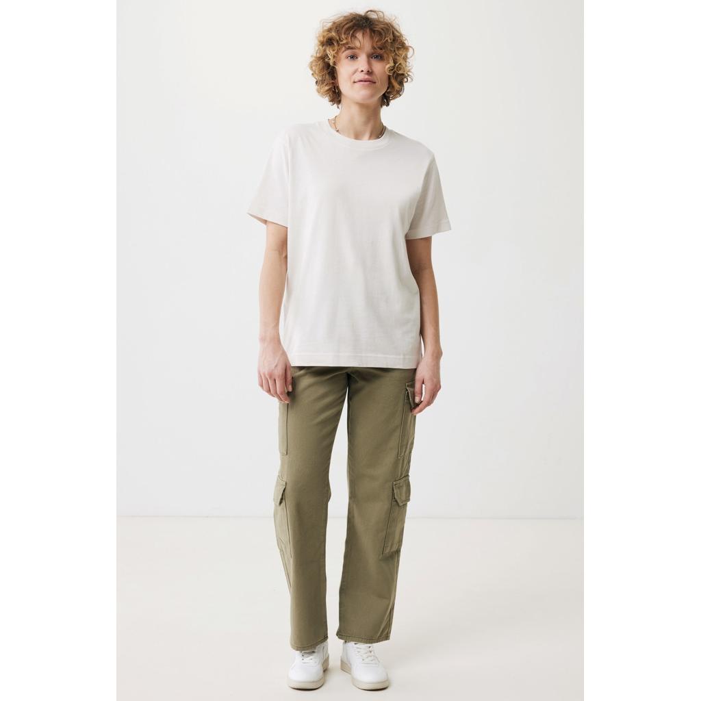 Tricou relaxat din bumbac reciclat Iqoniq Kakadu  ivory white 2XS