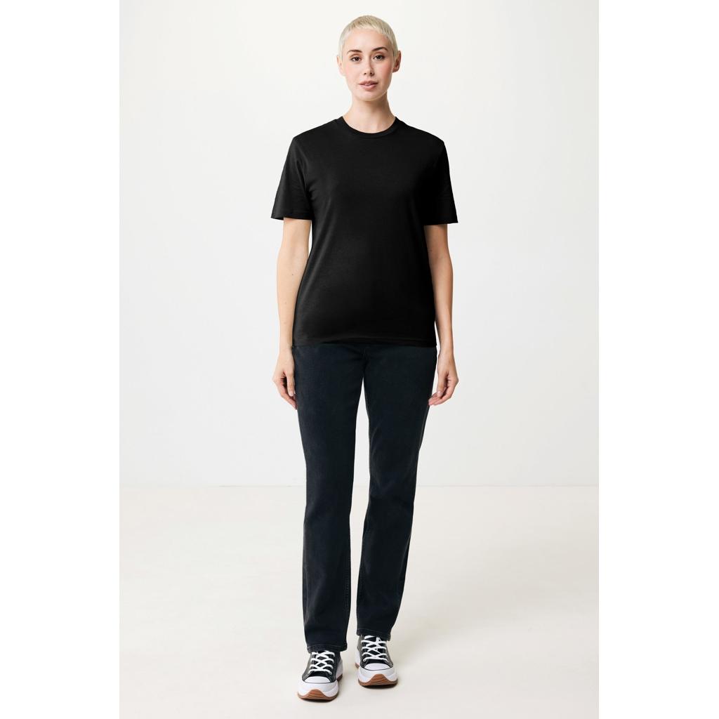 Tricou ușor din bumbac reciclat Iqoniq Sierra black