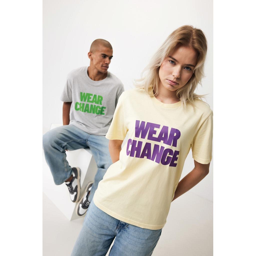 Tricou ușor din bumbac reciclat Iqoniq Sierra cream yellow M