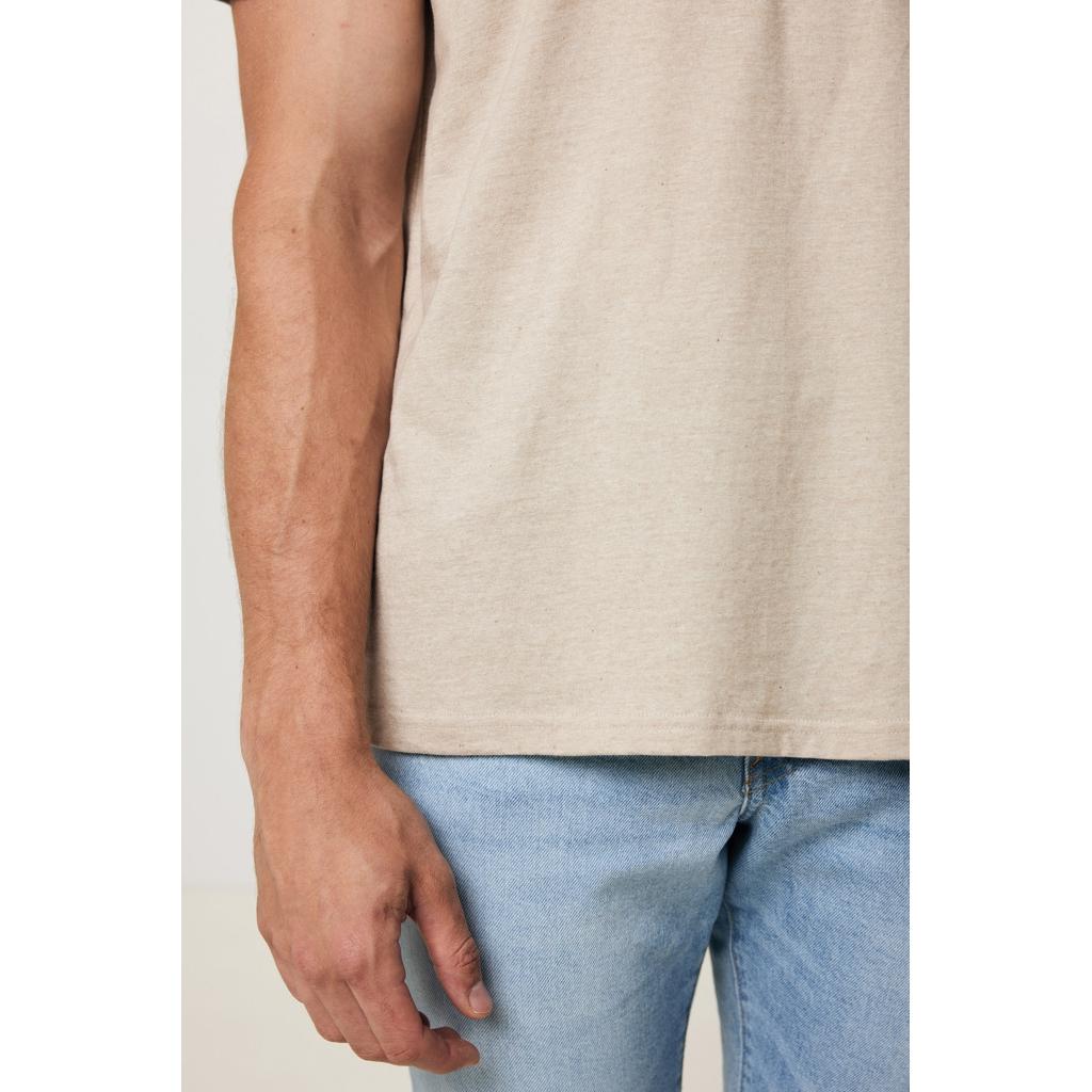 Tricou ușor din bumbac reciclat Iqoniq Sierra light heather brown 2XS