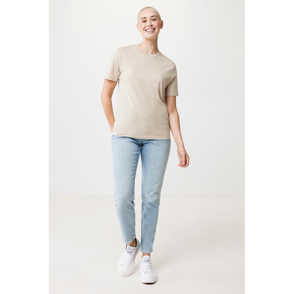 Tricou ușor din bumbac reciclat Iqoniq Sierra light heather brown 2XS