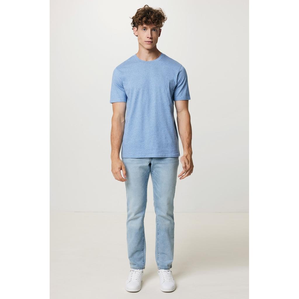 Tricou ușor din bumbac reciclat Iqoniq Sierra light heather blue 2XS