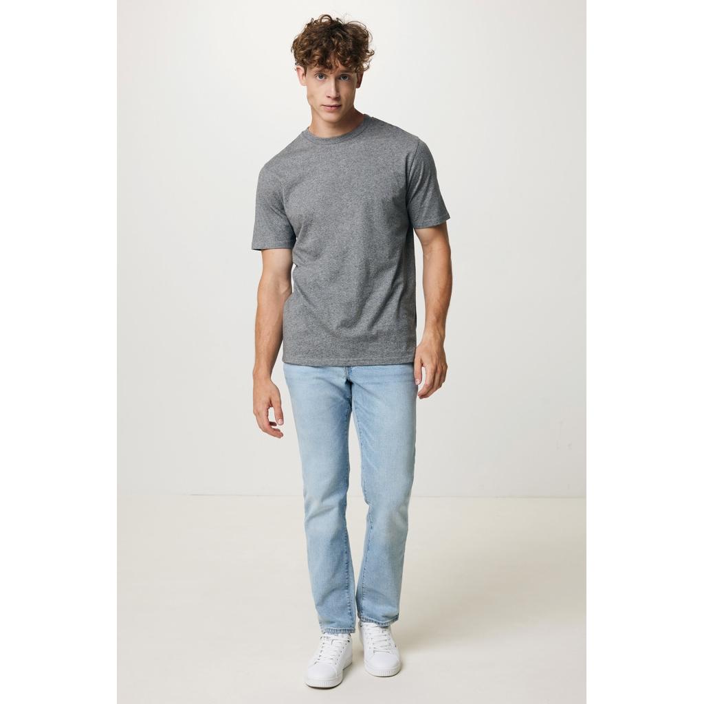 Tricou ușor din bumbac reciclat Iqoniq Sierra light heather anthracite 2XS