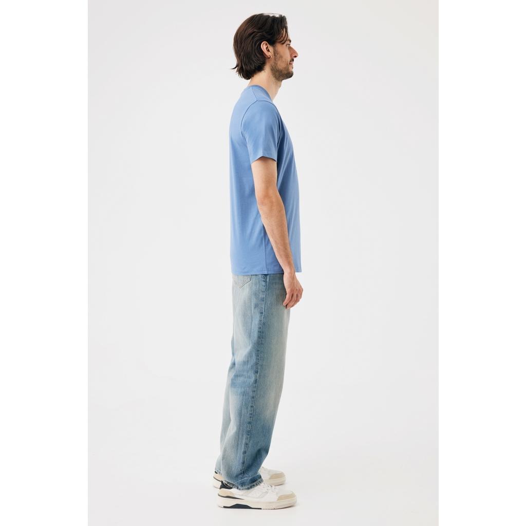 Tricou ușor din bumbac reciclat Iqoniq Sierra Moon blue L