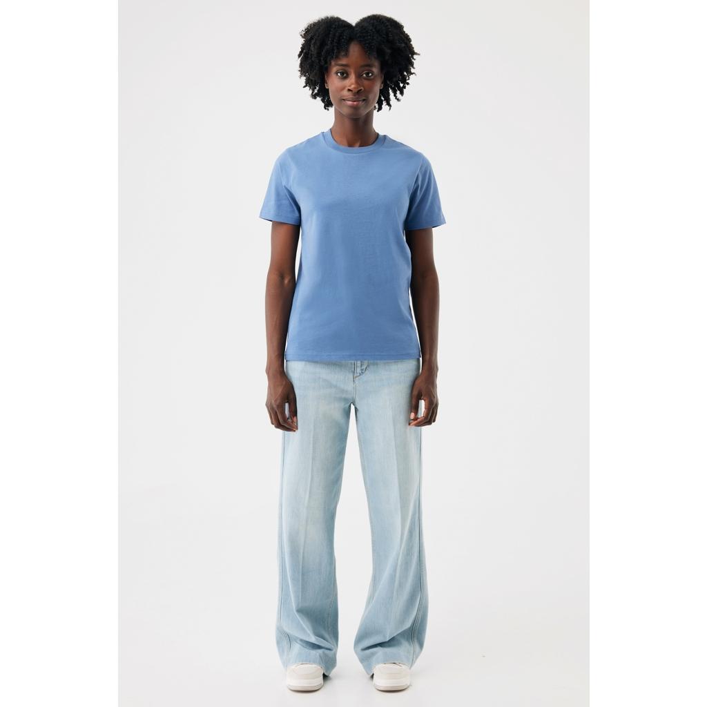 Tricou ușor din bumbac reciclat Iqoniq Sierra Moon blue L