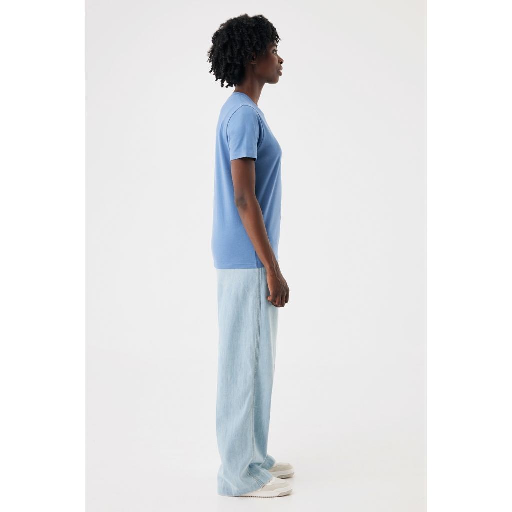 Tricou ușor din bumbac reciclat Iqoniq Sierra Moon blue L