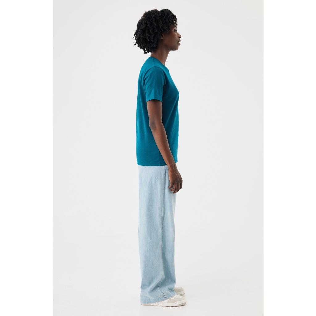 Tricou ușor din bumbac reciclat Iqoniq Sierra dark teal L