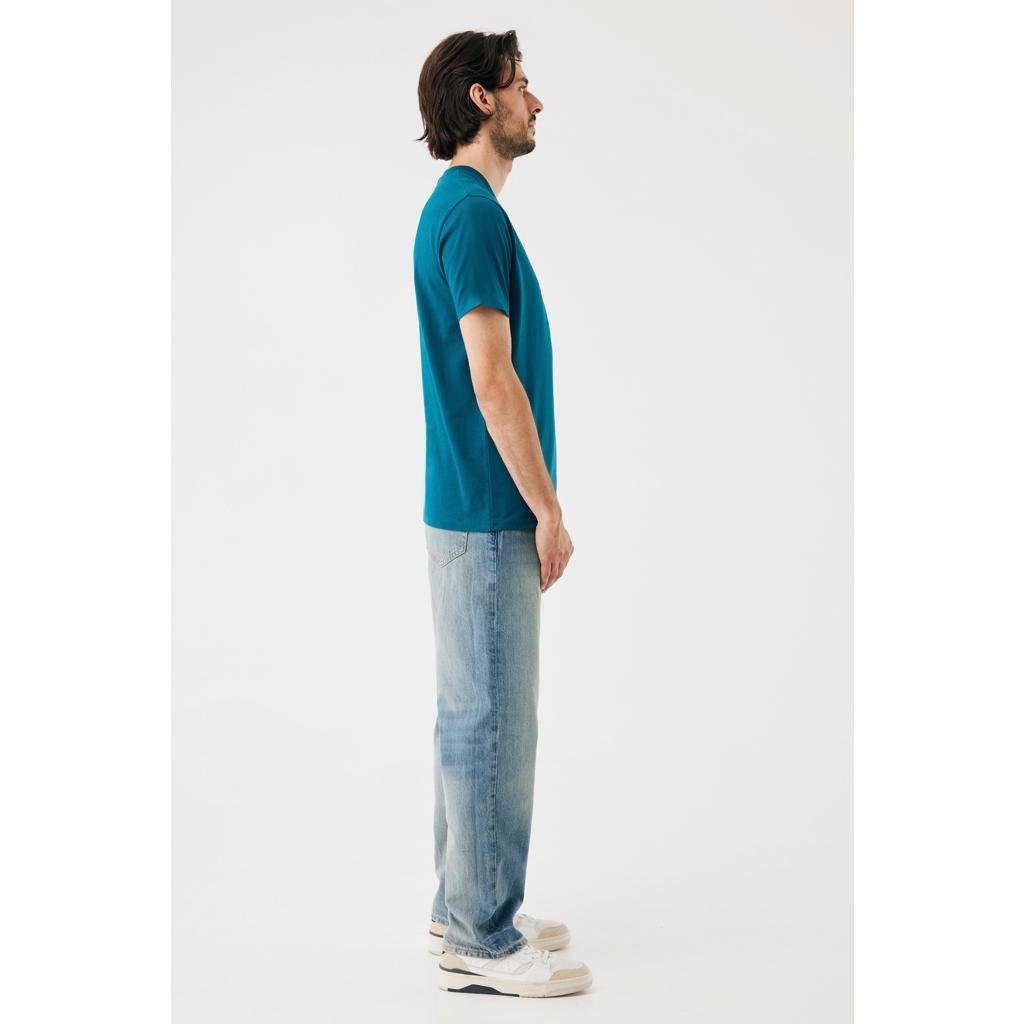 Tricou ușor din bumbac reciclat Iqoniq Sierra dark teal L