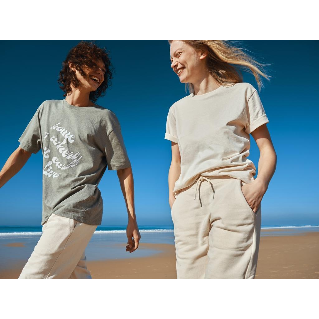 Tricou din bumbac reciclat Iqoniq Teide natural raw L