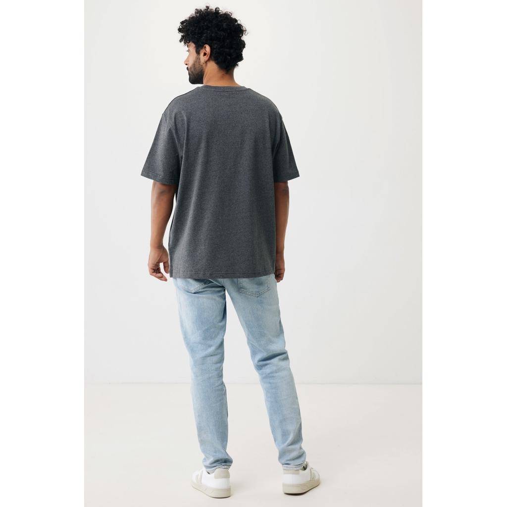 Tricou din bumbac reciclat Iqoniq Teide heather anthracite L