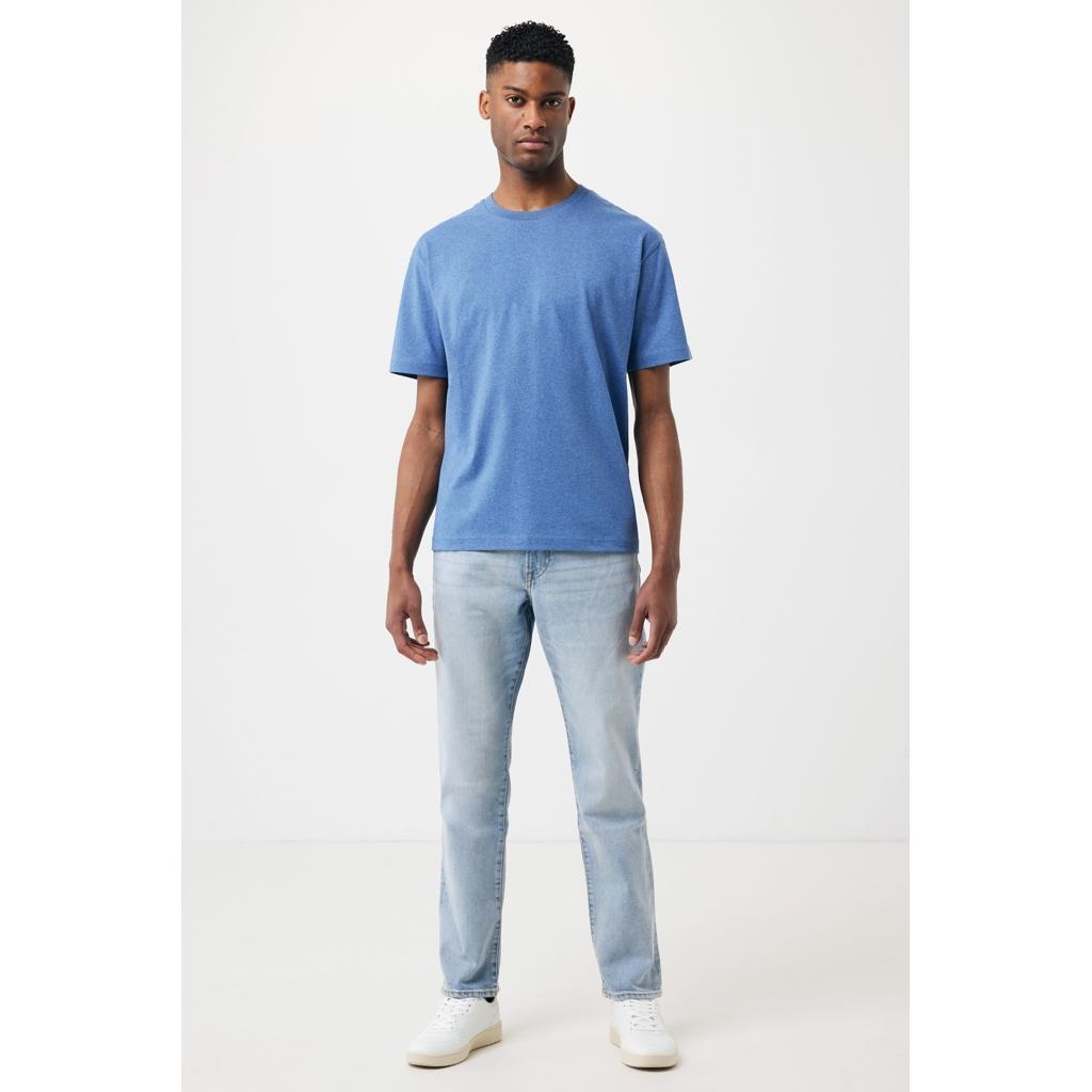 Tricou din bumbac reciclat Iqoniq Teide heather blue L