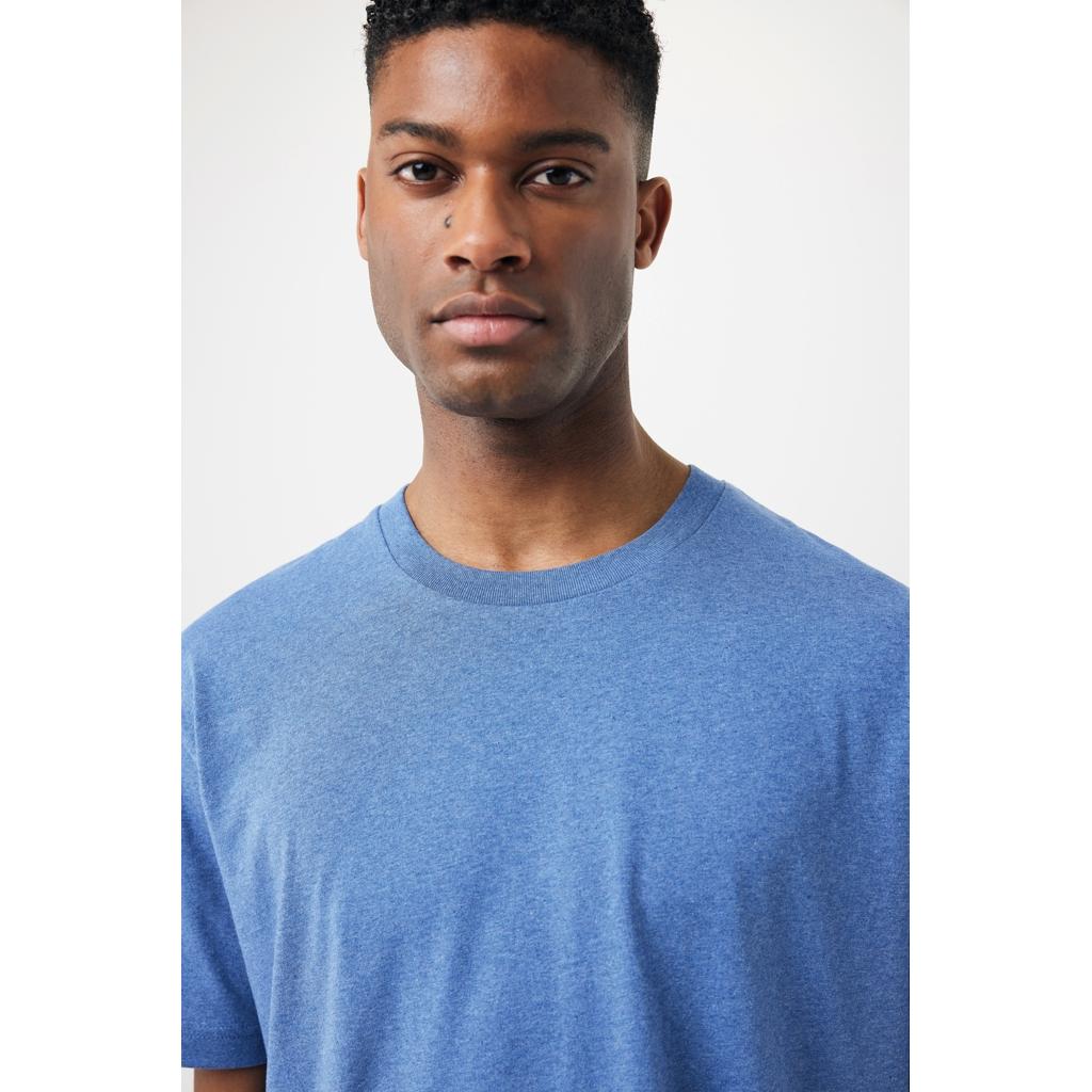 Tricou din bumbac reciclat Iqoniq Teide heather blue L
