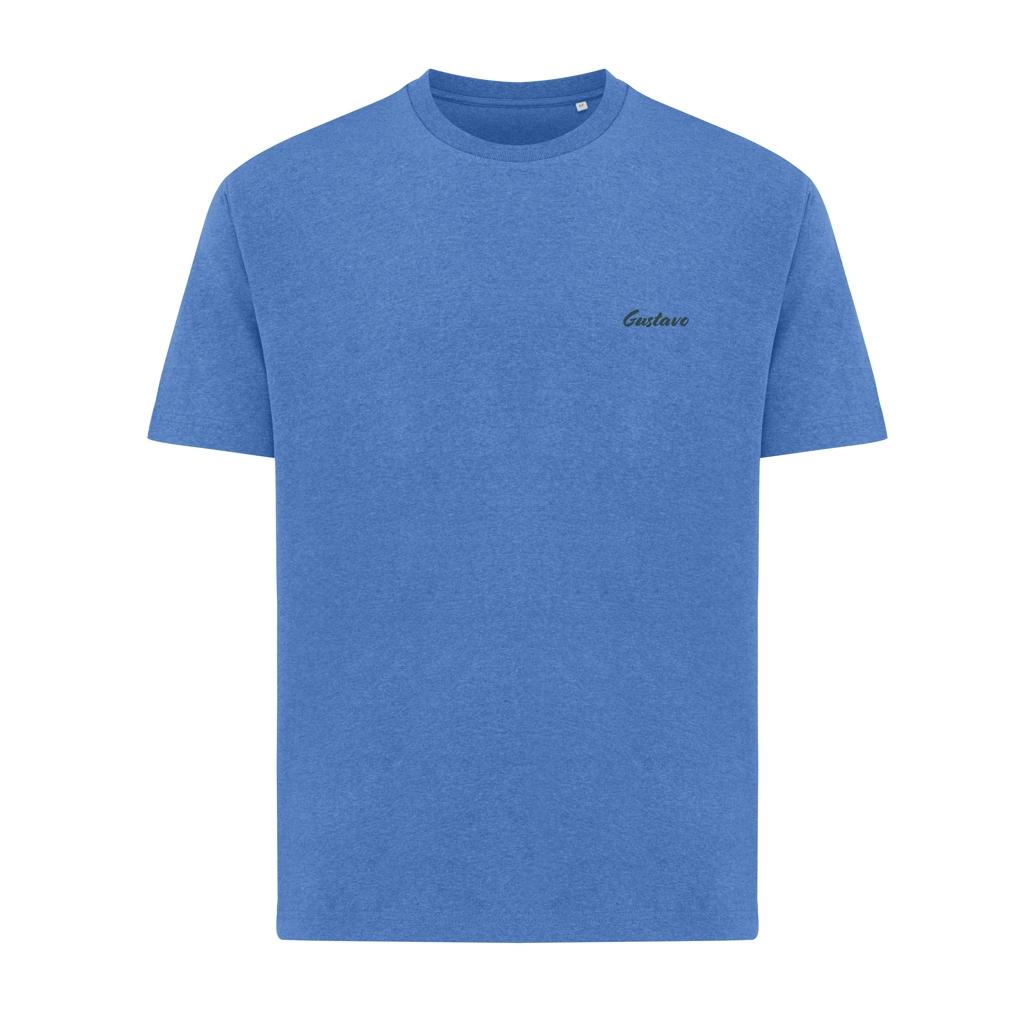Tricou din bumbac reciclat Iqoniq Teide heather blue L