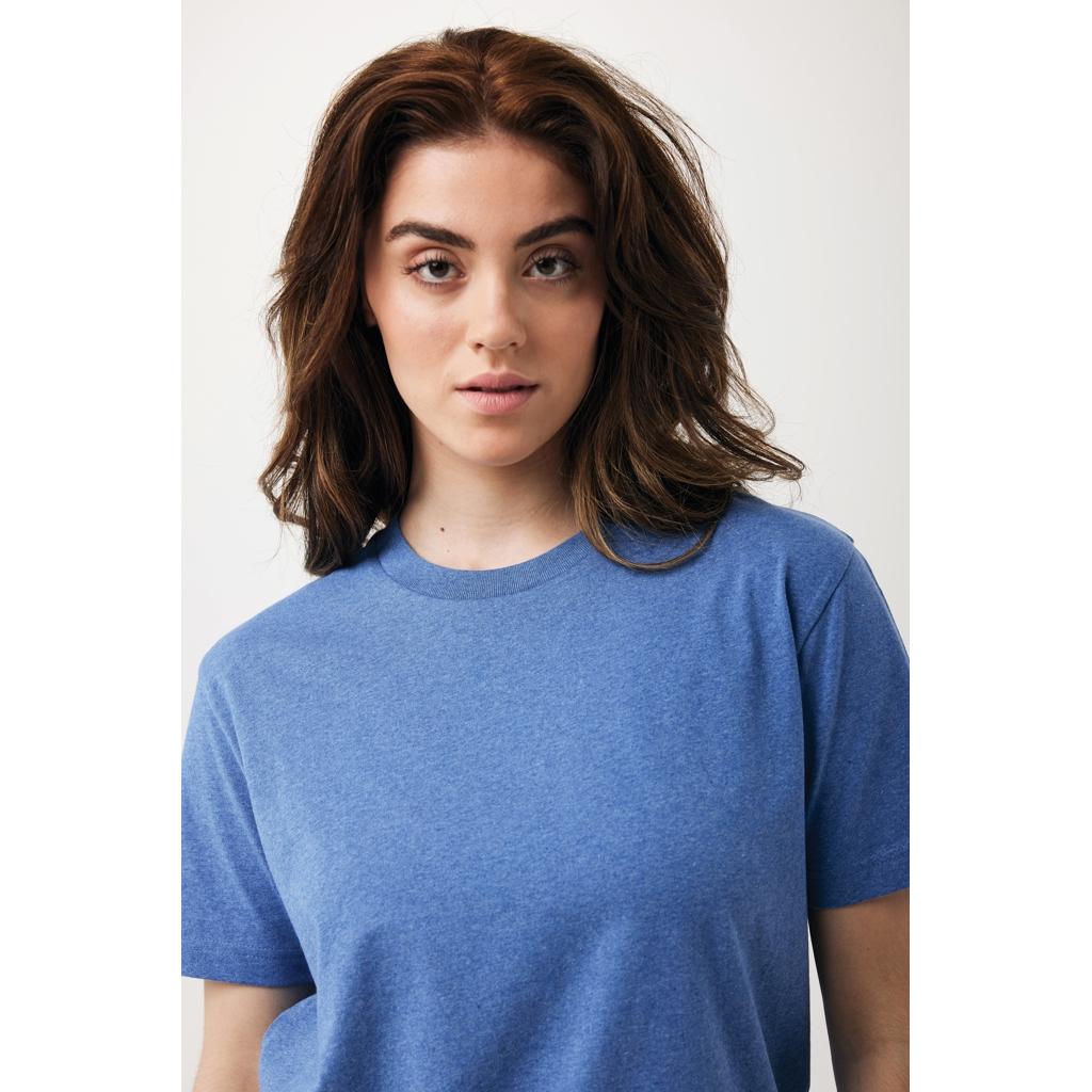 Tricou din bumbac reciclat Iqoniq Teide heather blue L