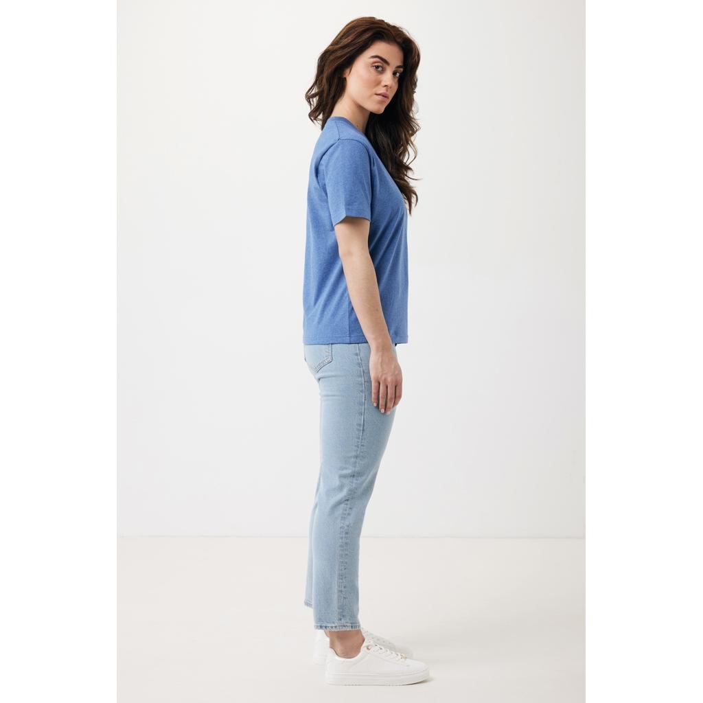 Tricou din bumbac reciclat Iqoniq Teide heather blue L