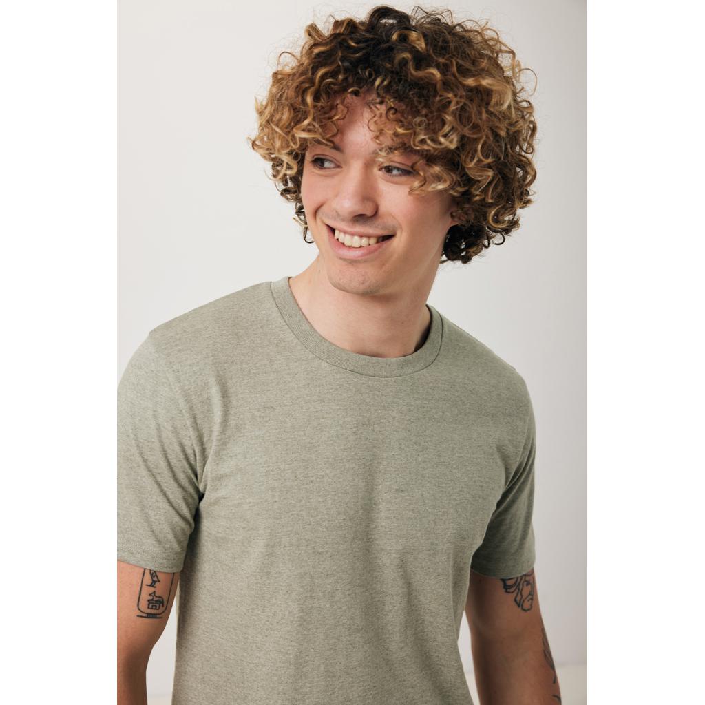 Tricou din bumbac reciclat Iqoniq Brett green