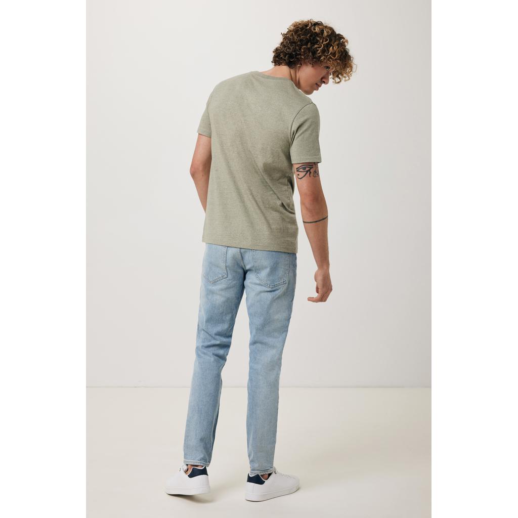 Tricou din bumbac reciclat Iqoniq Brett green