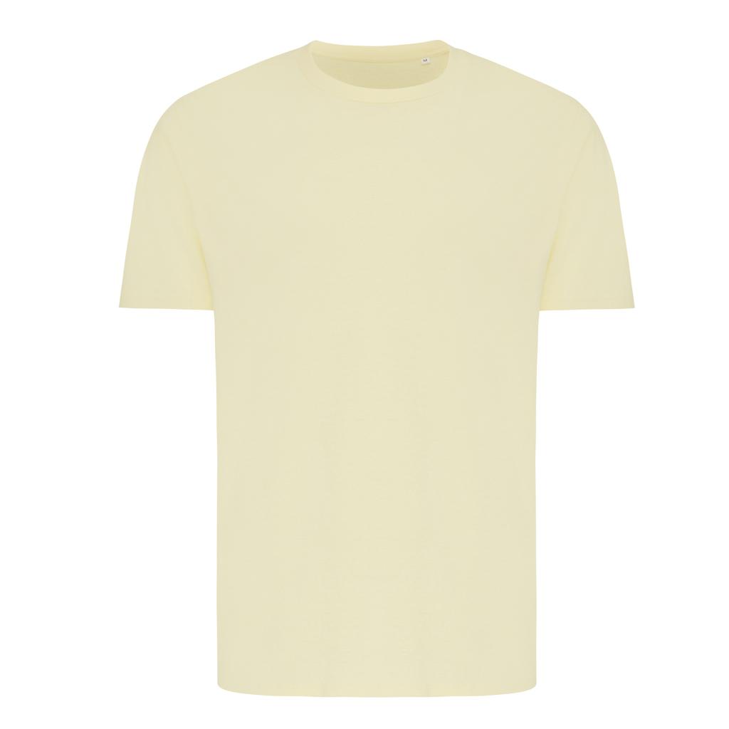 Tricou din bumbac reciclat Iqoniq Brett cream yellow M