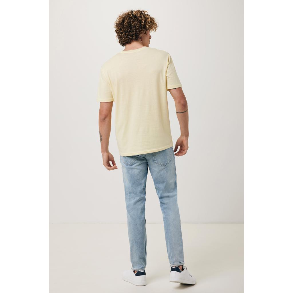 Tricou din bumbac reciclat Iqoniq Brett cream yellow M