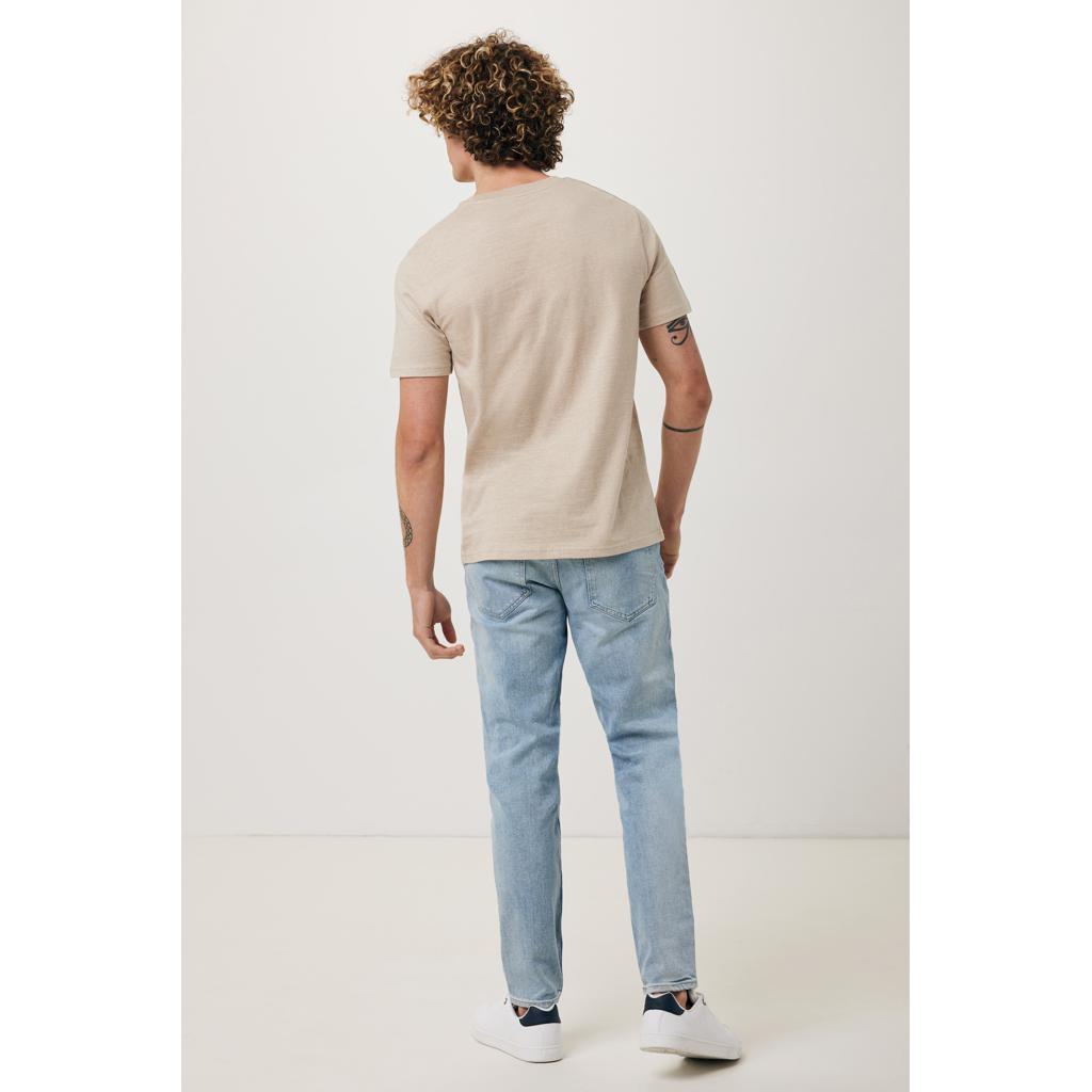 Tricou din bumbac reciclat Iqoniq Brett light heather brown XS