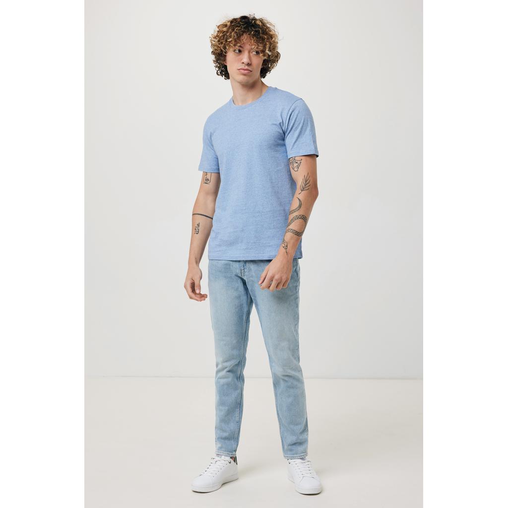 Tricou din bumbac reciclat Iqoniq Brett light heather blue M