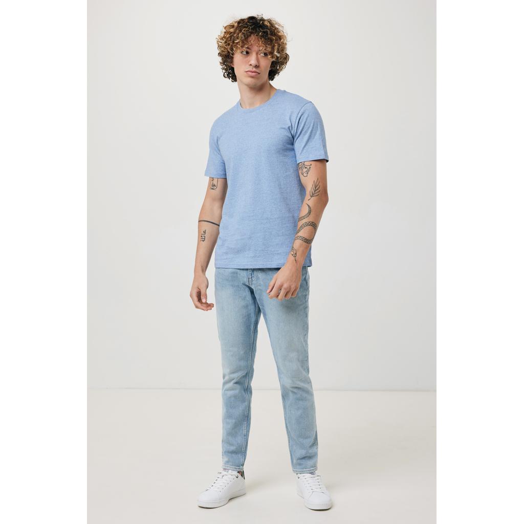 Tricou din bumbac reciclat Iqoniq Brett light heather blue M