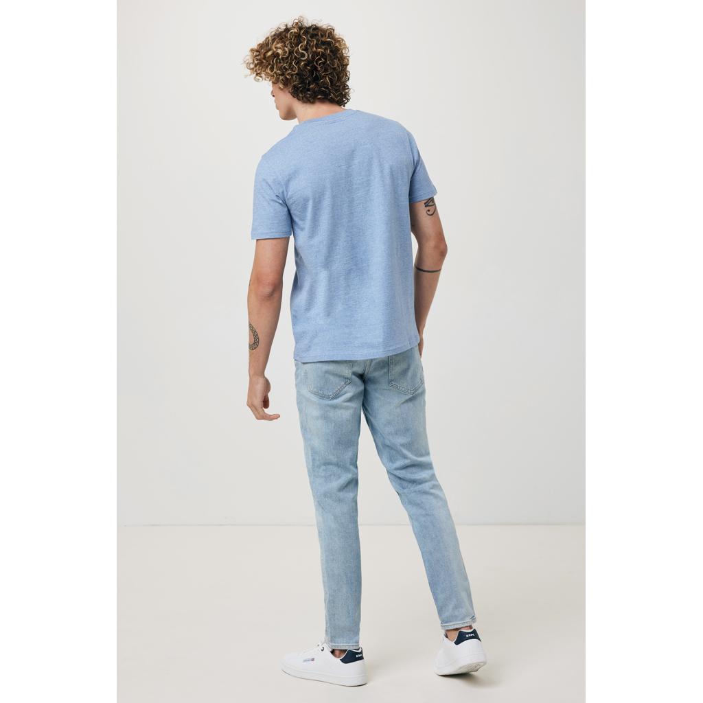 Tricou din bumbac reciclat Iqoniq Brett light heather blue M