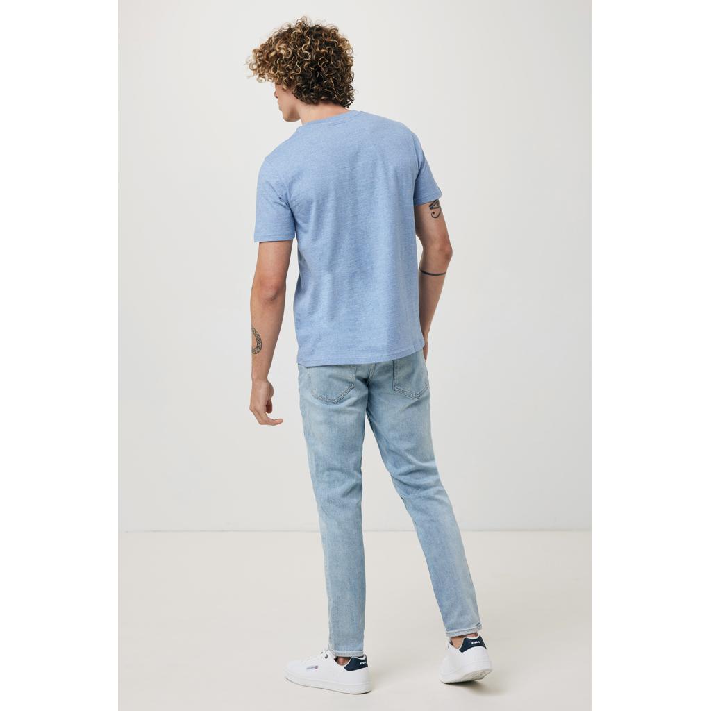 Tricou din bumbac reciclat Iqoniq Brett light heather blue M