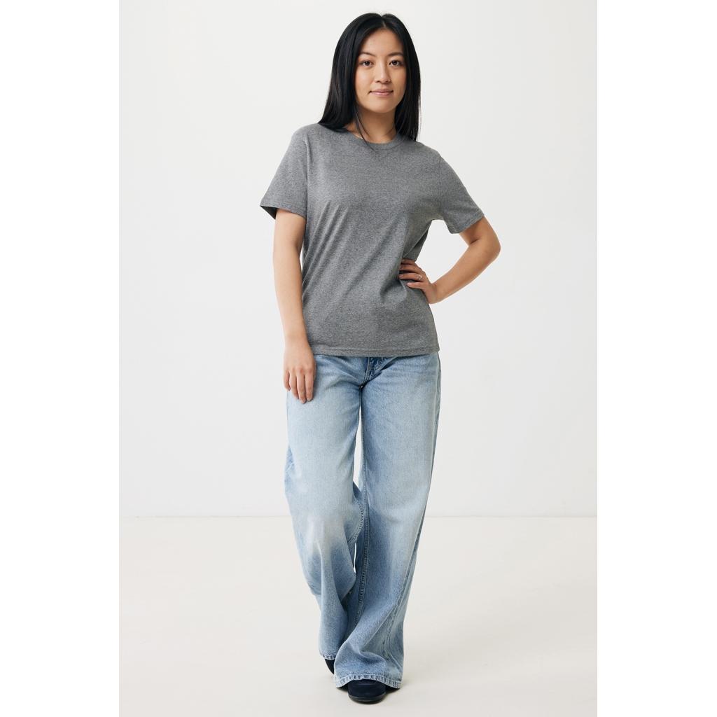 Tricou din bumbac reciclat Iqoniq Brett light heather anthracite 2XS