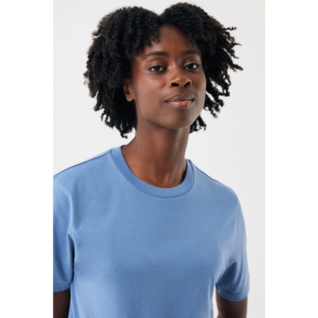 Tricou din bumbac reciclat Iqoniq Brett Moon blue 2XS