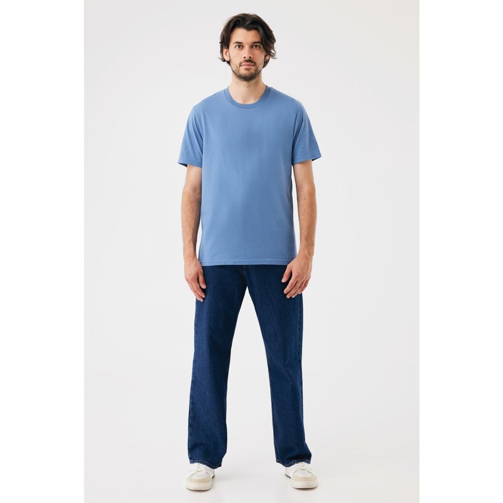 Tricou din bumbac reciclat Iqoniq Brett Moon blue 2XS