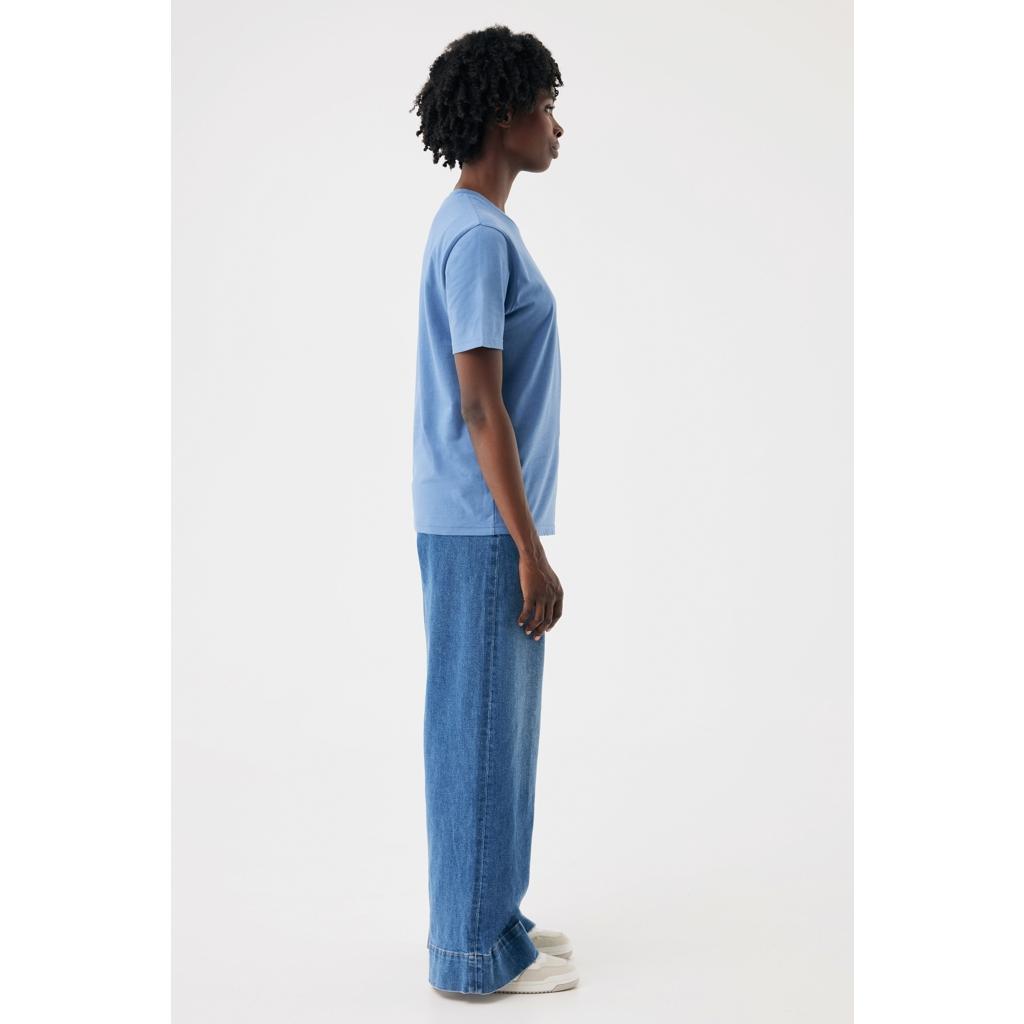 Tricou din bumbac reciclat Iqoniq Brett Moon blue 2XS