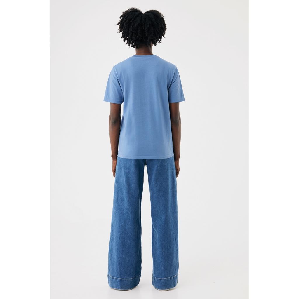 Tricou din bumbac reciclat Iqoniq Brett Moon blue 2XS