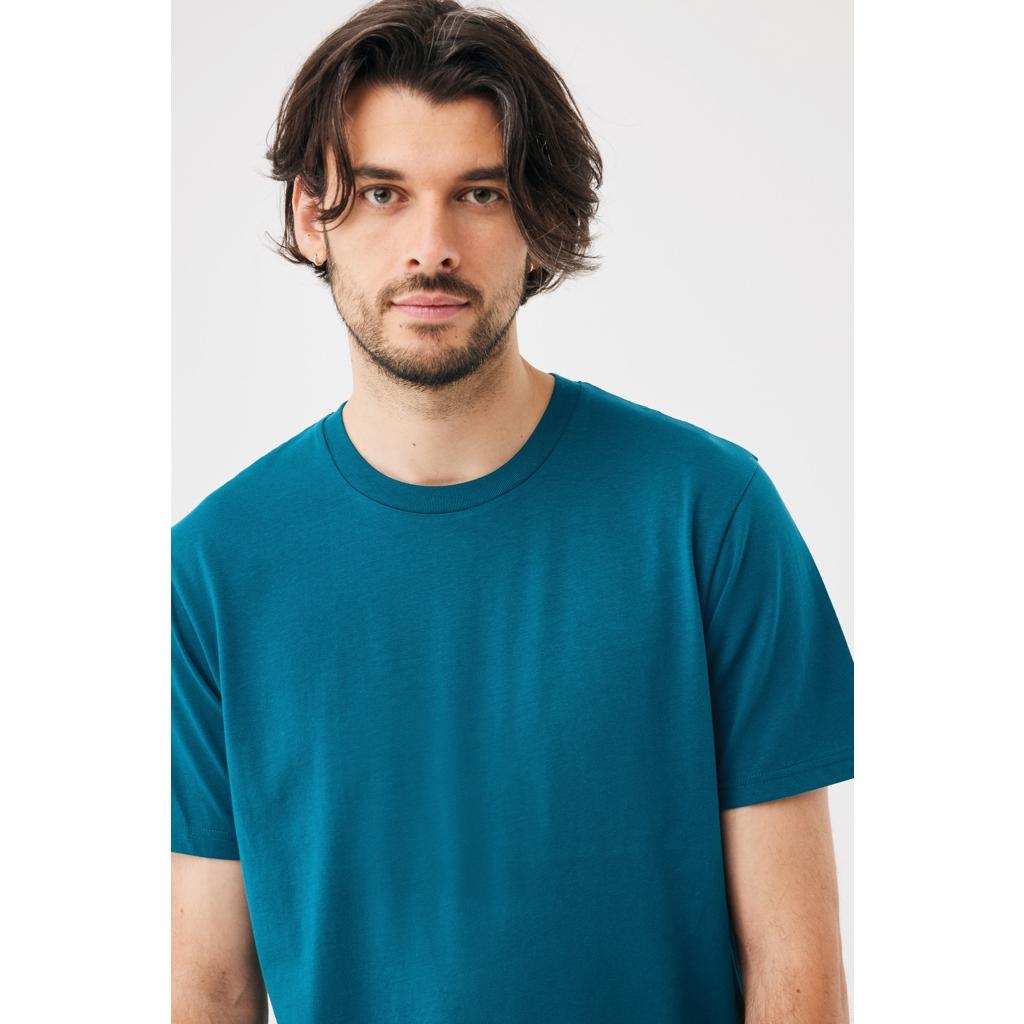 Tricou din bumbac reciclat Iqoniq Brett dark teal 2XS